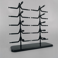 MK250321 Nouveau présentoir métallique pour lunettes, capacité 10 paires, support de présentation pour lunettes de soleil et montures optiques
