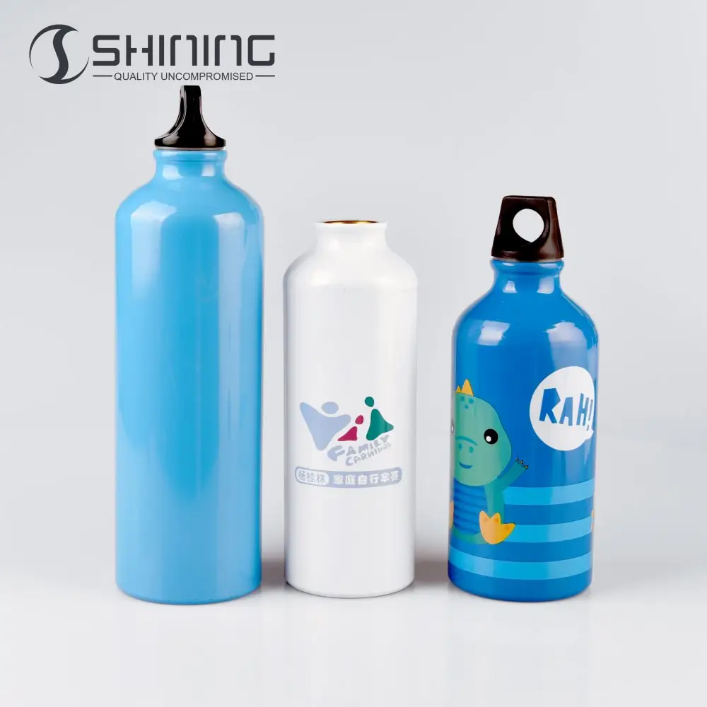 aluminium bottle Customized Available printing 400ml 500ml 650ml sport dedicated 1 liter aluminum water bottles