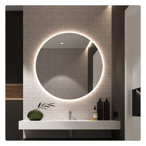 Custom Size High-End Round Pattern Tempered Glass <b>Wall</b> <b>Mirror</b> Modern Traditional Style Large Dressing Bathroom Decoration - Product Image 6
