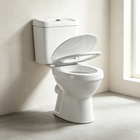WC sur pied deux pièces rose de luxe pour salle de bain, couleur gris ivoire