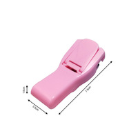 Recourbe-cils manuel portable, design tournesol grand angle, fixation rapide, en rose et bleu élégants