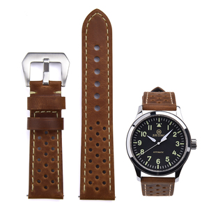 <span class=keywords><strong>Cinturino</strong></span> per <span class=keywords><strong>orologio</strong></span> in vera pelle JUELONG e fibbia nera <span class=keywords><strong>cinturino</strong></span> per <span class=keywords><strong>orologio</strong></span> in pelle da Rally <span class=keywords><strong>Vintage</strong></span> da 23mm - Product Image 2