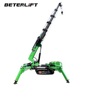 Grue araignée à prix d'usine 3, 5 et 10 tonnes, rotation à 360 degrés, grue télescopique, grue araignée à flèche articulée, grue araignée à chenilles pliables - Product Image 4