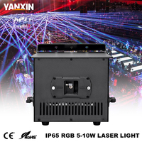 Projecteur laser d'animation 3D étanche IP65 5W-10W pour extérieur, scène et paysage