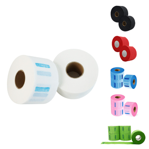 Bandes <span class=keywords><strong>de</strong></span> protection <span class=keywords><strong>de</strong></span> cou jetables élastiques blanches et respirantes anti-adhérentes aux cheveux, rouleaux <span class=keywords><strong>de</strong></span> papier pour barbier pour la <span class=keywords><strong>coupe</strong></span> <span class=keywords><strong>de</strong></span> cheveux en salon - Product Image 6