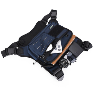 Sac de poitrine léger pour le cyclisme, grande capacité, sac de poitrine utilitaire d'extérieur avec velcro, fabricant - Product Image 2