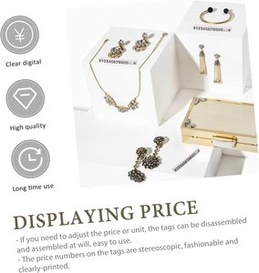 Nhỏ Có Thể Điều Chỉnh Lắp Ráp Khối Hiển Thị Giá Cho Giá Thẻ Rmb Nhật Bản Yên Chữ Số Cube Đồng Hồ Trang Sức Cửa Hàng Truy Cập Dấu Hiệu - Product Image 3