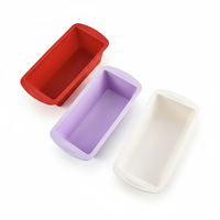 Ventes chaudes : Moule à gâteau et à pain de mie rectangulaire en silicone de qualité alimentaire, sans BPA, compatible lave-vaisselle, facile à démouler, pour la cuisson au four à domicile, outils de pâtisserie