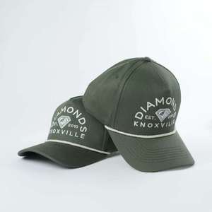Casquettes Snapback à 5 Panneaux Personnalisées, Couleur Verte, Tissu 100% Coton, Logo Personnalisé, <span class=keywords><strong>Casquette</strong></span> de Golf, Casquettes de Baseball - Product Image 3