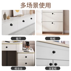 Mini <b>Drawer</b> Handle Round Stainless Steel Self Adhesive Easy Installation For Cabinet Wardrobe Door - Product Image 3