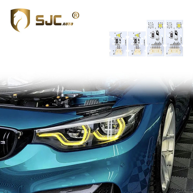 SJC Auto Car Accessories Yellow CSL DRL Modules for BMW M3 F80 M4 F82 F83 F32 F36 LED 18-20 Headlight Daytime Running DRL Boards