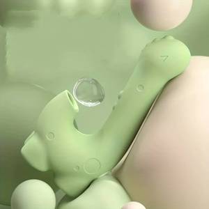 Vibrator Bentuk Dinosaurus Lucu dengan 5 Mode Hisap & 10 Mode Getaran, Fungsi Pemanas, Dapat Diisi Ulang via USB, Desain Senyap untuk Penggunaan Wanita - Product Image 3