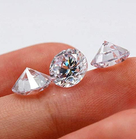 Viresa Moissanite en Gros 6,5 mm 1 Carat Moissanite VVS1 D Blanc Taille Ronde Brillante Pierre Précieuse Moissanite en Vrac
