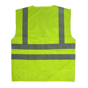 Gilet <span class=keywords><strong>de</strong></span> sécurité réfléchissant jaune à logo personnalisé pour vêtements <span class=keywords><strong>de</strong></span> travail et construction - Product Image 2