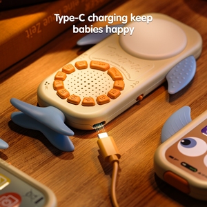 Tumama Trẻ Em Cá Voi Điện Thoại Di Động Đồ Chơi Cho Bé Đầu Giáo Dục Âm Nhạc Thông Minh Điện Thoại Di Động Đồ Chơi Với Pin Có Thể Sạc Lại - Product Image 5