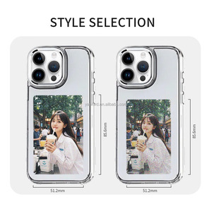Cubierta de proyección DE PANTALLA NFC DIY <span class=keywords><strong>gratis</strong></span> para Apple 13 14 15 Plus para iPhone 16 Pro Max funda de teléfono móvil PC no consume energía - Product Image 2