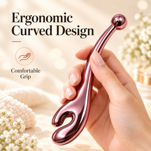 เครื่องนวดรอบดวงตาสีโรสโกลด์ แบบใช้มือ  ลูกบอลนวดหน้า  สำหรับดูแลผิว  ช่วยผ่อนคลายดวงตาในทุกวัน - Product Image 2