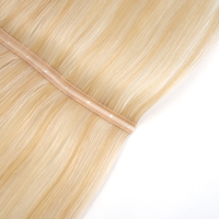 Extensiones de Cabello Humano con Trama Invisible de Doble Capa, Tipo Mariposa, con Orificios XO, Trama Doble