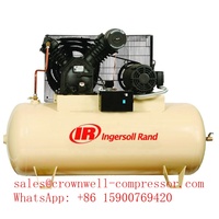 Compresseur d'air à piston alternatif à entraînement électrique à deux étages Ingersoll Rand 2545K10, 10 ch, 120 gallons, vertical, Value Plus Premium