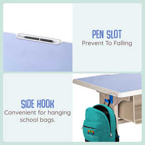 Promotion : Mobilier de classe robuste avec bureaux d'élève ergonomiques et sièges réglables pour usage scolaire quotidien – Pupitres et chaises scolaires - Product Image 5