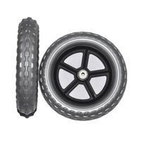Roues de poussette en mousse EVA, plastique, 8 pouces