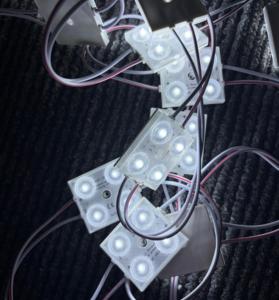 Module LED SMD2835 bleu étanche IP68 4 puces LED 2W 12V DC pour enseigne publicitaire extérieure et rétroéclairage de caisson lumineux - Product Image 1