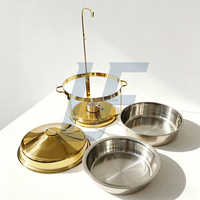 Chauffe-plat professionnel Lefeng 9L Or/Argent à contrôle automatique de la température (85-100°C) avec couvercle suspendu – Meilleures ventes