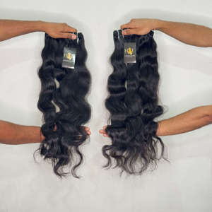 Extensions de cheveux ondulés en vrac, alignées sur les cuticules, brutes, non traitées, vierges, indiennes, en gros – Fournisseurs - Product Image 1