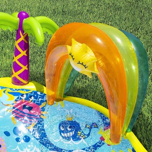 Alfombra de Juego Acuática Inflable con Animales Marinos para Niños, con Tobogán y Aspersor, Juguete para Piscina al Aire Libre para Niños Pequeños - Product Image 4