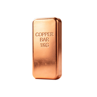Barre carrée en cuivre massif 1KG 1 POUNDE, tiges en cuivre pur 999 pour collection