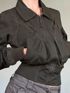 Robes décontractées de <span class=keywords><strong>style</strong></span> américain, <span class=keywords><strong>manteau</strong></span> tissé, mode féminine, manches longues, vêtements de travail, vêtements décontractés y2k, haut pour soirée - Product Image 2