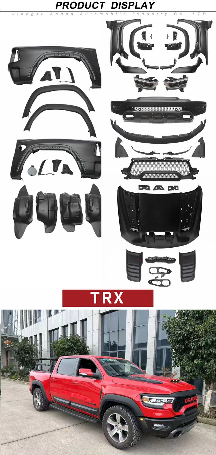 자동차 변환 자동차 부품 전체 액세서리 TRX에 닷지 램 1500 대한 바디 키트| Alibaba.com