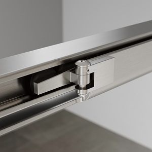 1118*2000mm bên trong gấp cửa tắm màn hình 6mm Kính cường lực khung nhôm cửa tắm thẳng - Product Image 6