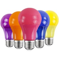 Ampoules LED E27 colorées 5W 7W 9W Économie d'énergie Rouge Rose Jaune Bleu Violet Orange pour décor d'atmosphère de vacances résidentielles
