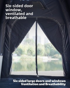 Tente Gonflable de Luxe Extérieure Quatre Saisons à Montage Rapide avec Auvent Extensible en Tissu Oxford Imperméable pour Camping - Product Image 3