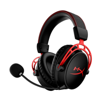 Headset Gaming Nirkabel HyperX Cloud Alpha Peredam Kebisingan Over Ear untuk Konsol Game & Komputer, Pasokan Pabrik