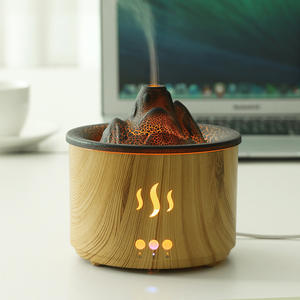 Difusor de Aroma Creativo con Diseño de Volcán, Humidificador de 400 ml con Llama, para Uso Doméstico, con Función de Temporizador - Product Image 4