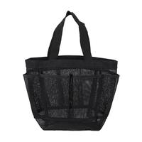 Vente en gros de maille de nylon sac fourre-tout de plage pour lavage de natation sac de rangement personnalisé pour voyage et shopping