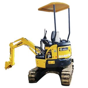 Mini-excavatrices Komatsu PC20MR, excavatrice à chenilles en caoutchouc de 2 tonnes |   Mini-pelleuse d'origine japonaise avec godet de 0,1 m et pompe Kawasaki - Product Image 5