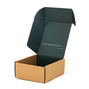 Nhà Sản Xuất Biểu Tượng Tùy Chỉnh Đầy Đủ Màu Sắc In Carton Sóng Các Tông Màu Đen Vận Chuyển Hộp Bao Bì Gửi Thư Hộp Cho Giao Hàng - Product Image 2