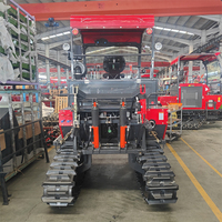Cultivateur rotatif à chenilles multifonction Tracteur à chenilles en caoutchouc autopropulsé Motoculteur spécial pour rizière