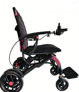 Fauteuil roulant électrique pliable en fibre de carbone pour personnes âgées handicapées Ultra léger 16,8 kg Batterie au lithium longue portée - Product Image 2