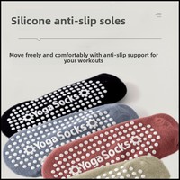 Chaussettes de danse et de yoga antidérapantes en silicone pour femmes, avec sangles croisées à ressort pour le dos du pied, idéales pour le Pilates et le fitness professionnel