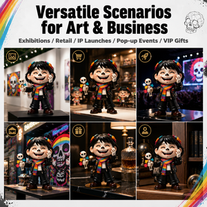 Meiyantoys ODM Street Sugar Skull Art Toy pop Vinyl Figure Artist Co-brand Collectible Pvc Toys Full Custom Vinyl Figure Toy - Product Image 4