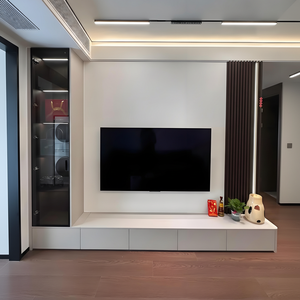 ขาตั้งทีวีไม้เฟอร์นิเจอร์ติดผนังสำหรับห้องนั่งเล่นตู้โชว์ - Product Image 1