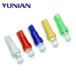 Nội Thất Ô Tô Đèn <span class=keywords><strong>Led</strong></span> Dạng Nêm 1Led <span class=keywords><strong>SMD</strong></span> <span class=keywords><strong>T5</strong></span> Bảng Điều Khiển Xe Hơi Bóng Đèn <span class=keywords><strong>Led</strong></span> 12V Màu Vàng/Xanh Dương/Xanh Lá/Đỏ/Trắng - Product Image 1