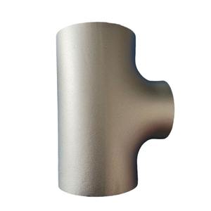 <span class=keywords><strong>Coude</strong></span> à trois voies en <span class=keywords><strong>acier</strong></span> inoxydable 304, qualité industrielle, diamètre égal à diamètre inégal, estampage et soudage sans soudure - Product Image 1