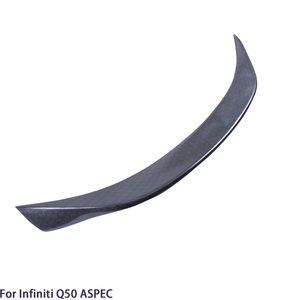 Aileron arrière style ASPEC en fibre de carbone nid d'abeille pour Q50 Q50S Q50L 2013-2023 - Product Image 5