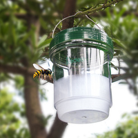 Piège à guêpes à l'énergie solaire, tueur d'insectes, piège à nuisibles solaire efficace et réutilisable, pour le miel et les abeilles, défense contre les insectes
