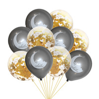 Ensemble de ballons gonflables en Latex Eid Mubarak Ramadan, confettis à paillettes, décoration de fête musulmane, offre spéciale